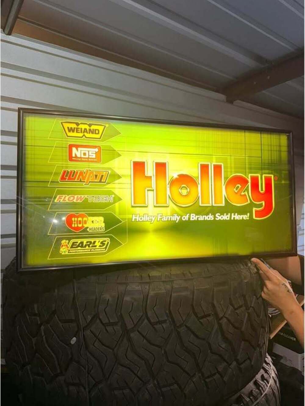 Holley Performance Lighted Advertising Sign – NOS Lunati FlowTech Hooker Earl’s